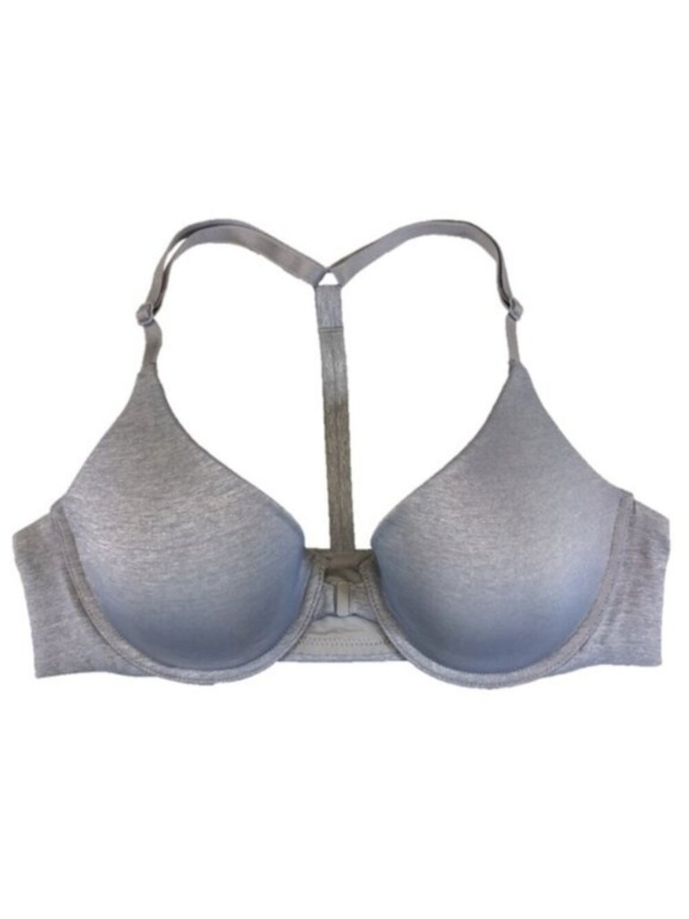 Victoria's Secret | Gray Racerback Semi Demi Front Close Bra | Size 32B